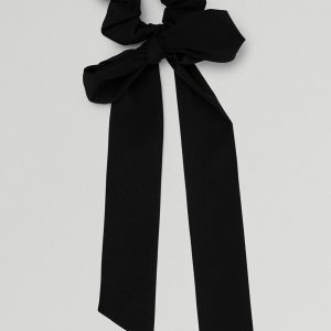 Love Knots Tie Scrunchie - Black