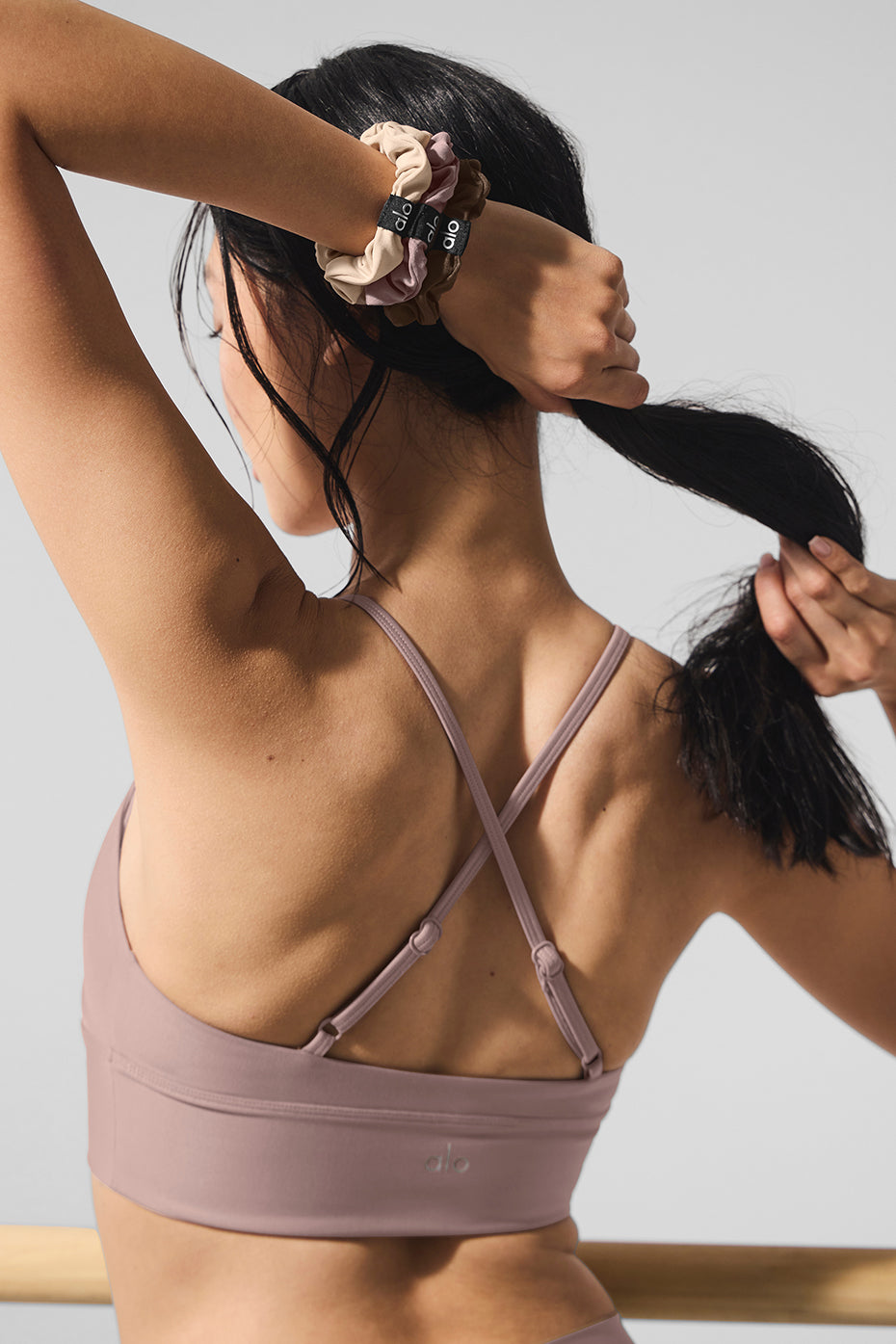 Fresh Mini Scrunchie 3-Pack - Macadamia/Taupe/Espresso - Image 2