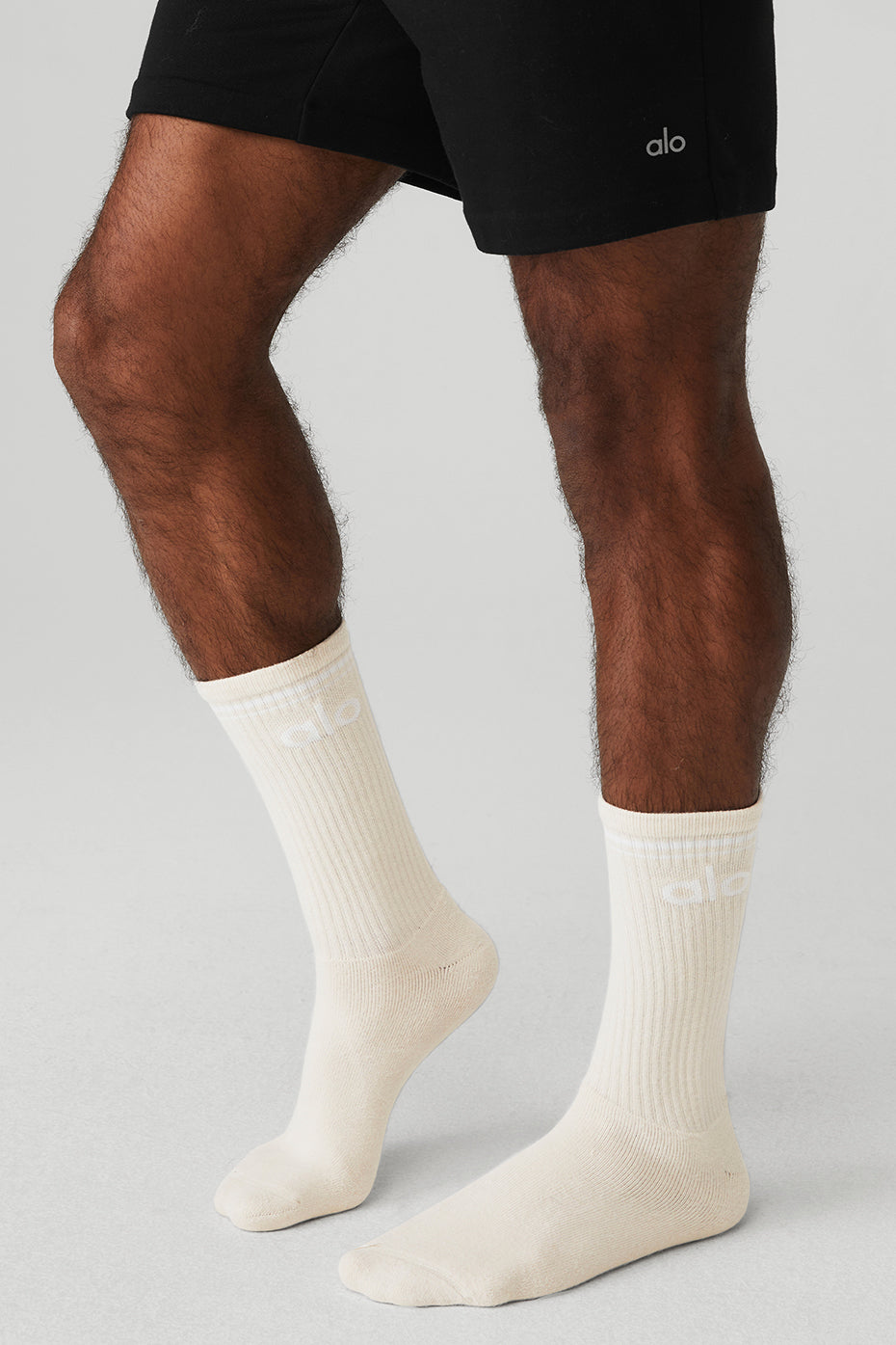 Unisex Throwback Sock - Bone/White - Image 2