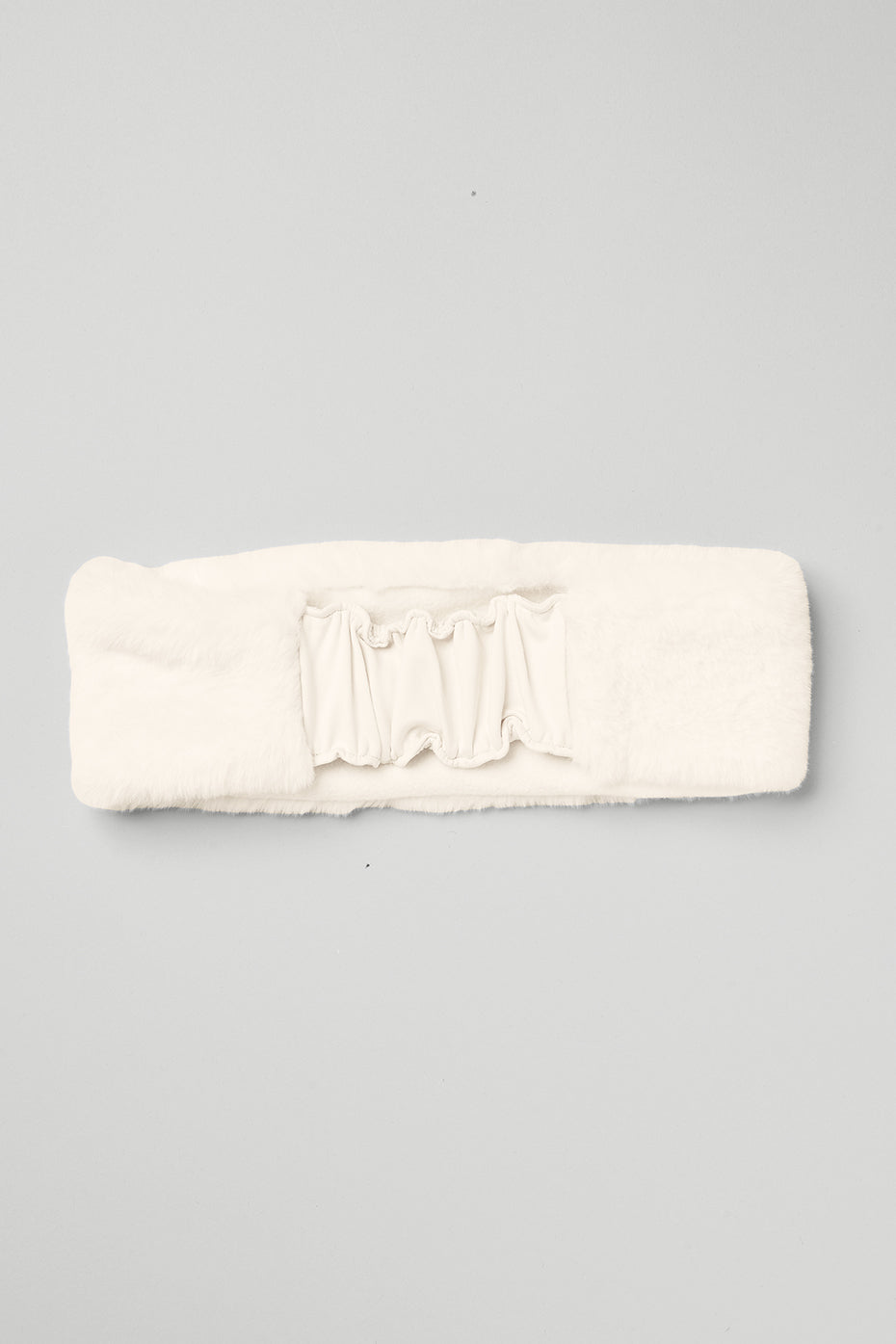 Faux Fur Ear Warmers - Ivory - Image 3