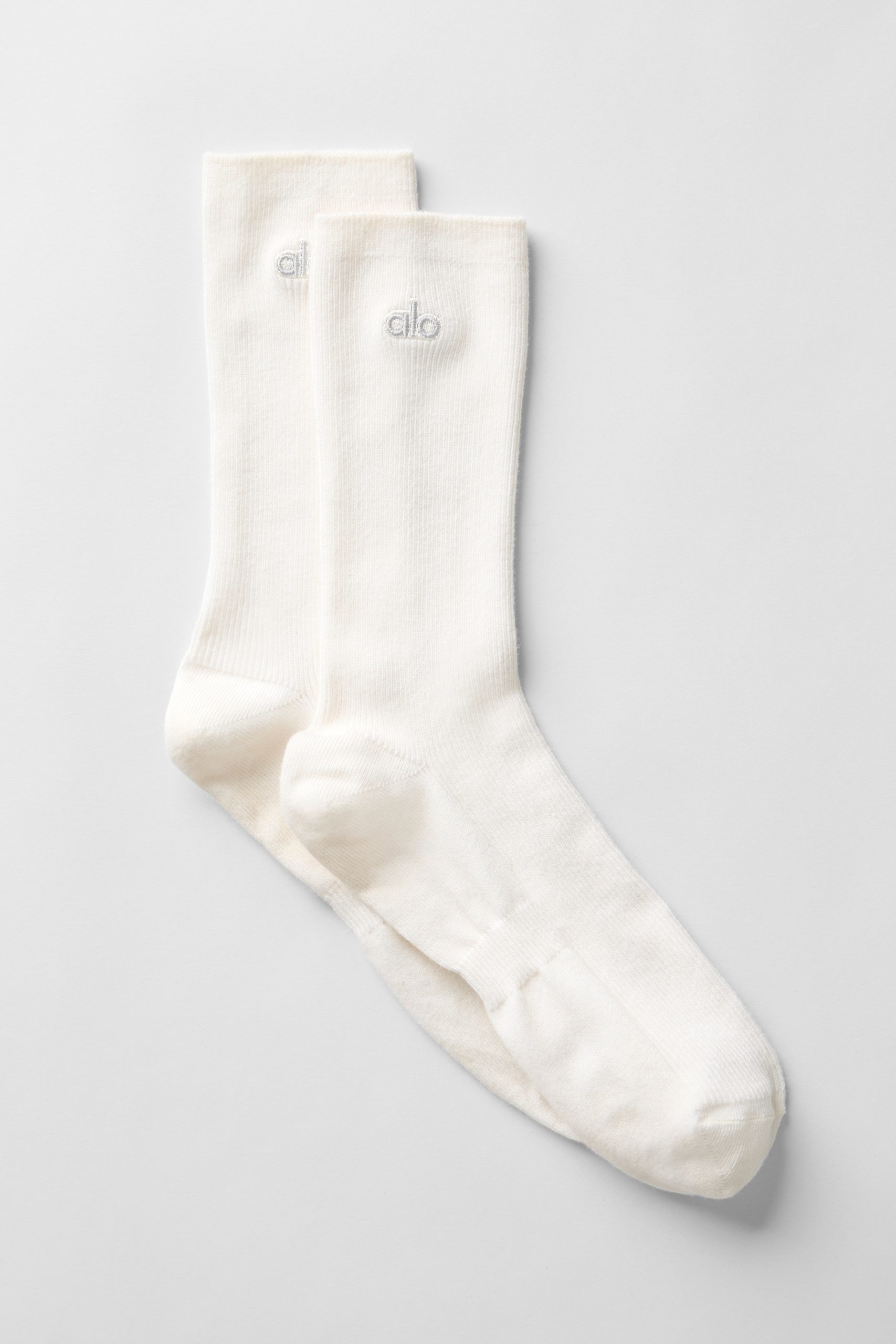 Unisex Half-Crew Understated Sock - Ivory