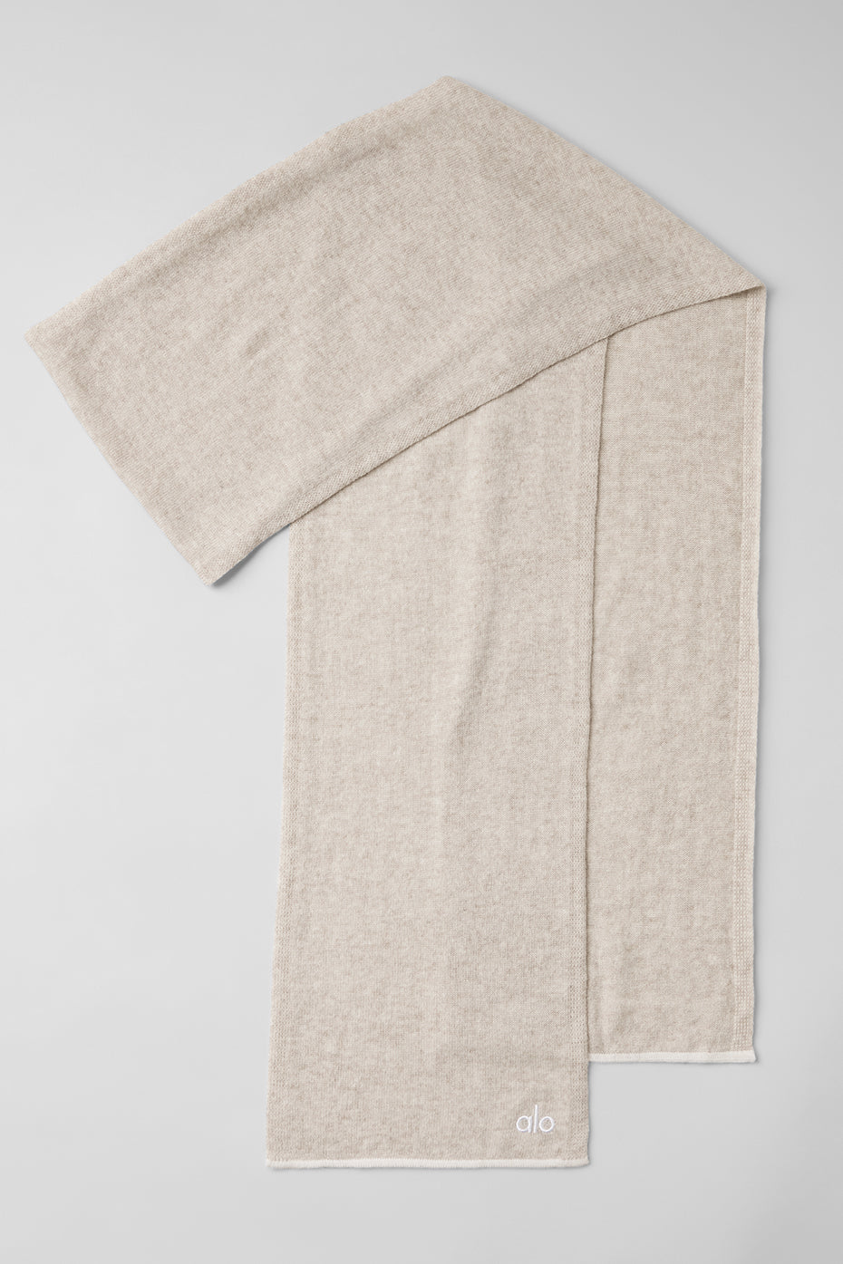 Cashmere Light Frosted Scarf - Winter Latte/Ivory - Image 3