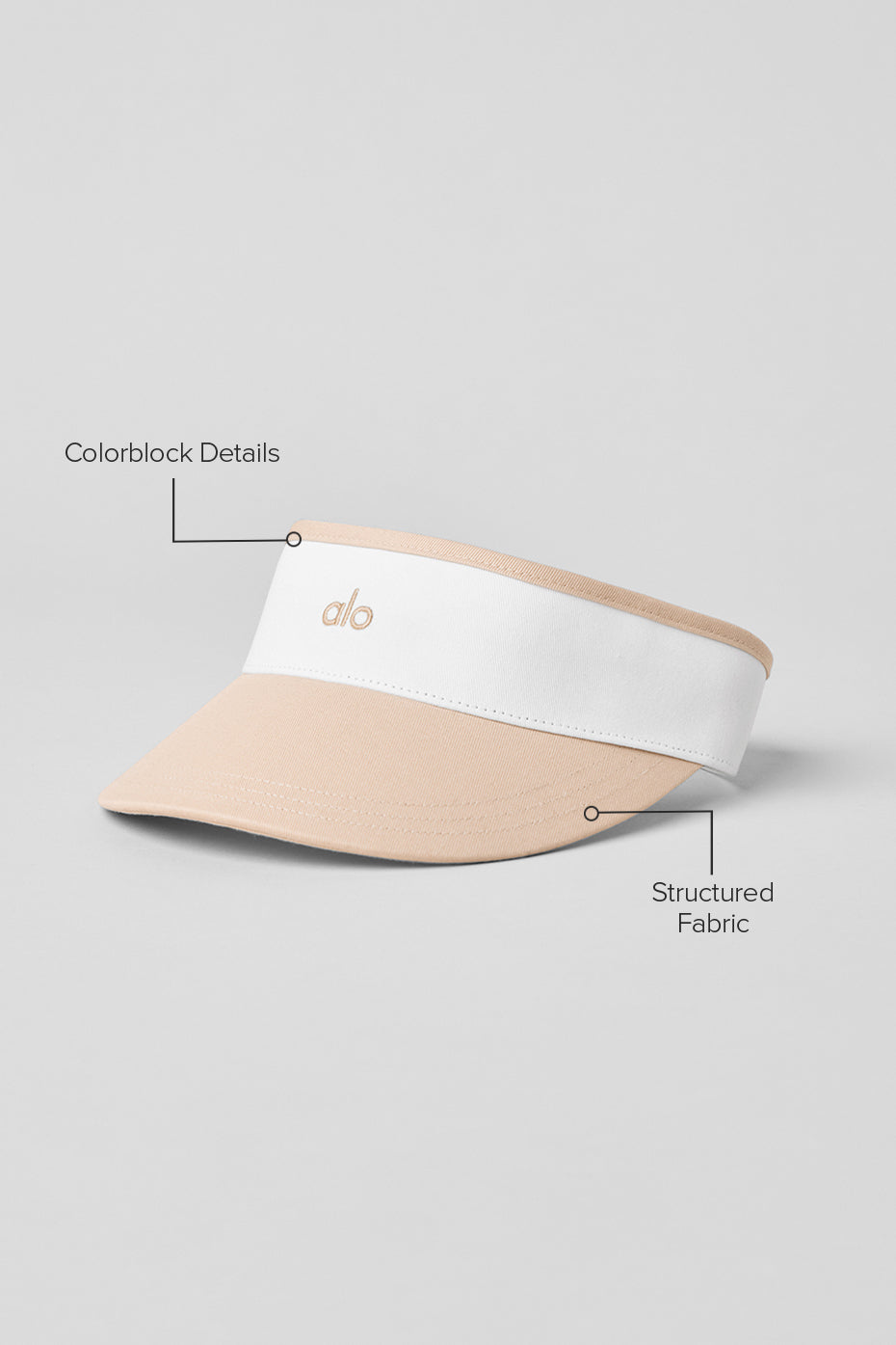 Colorblock Visor - Macadamia/White - Image 2
