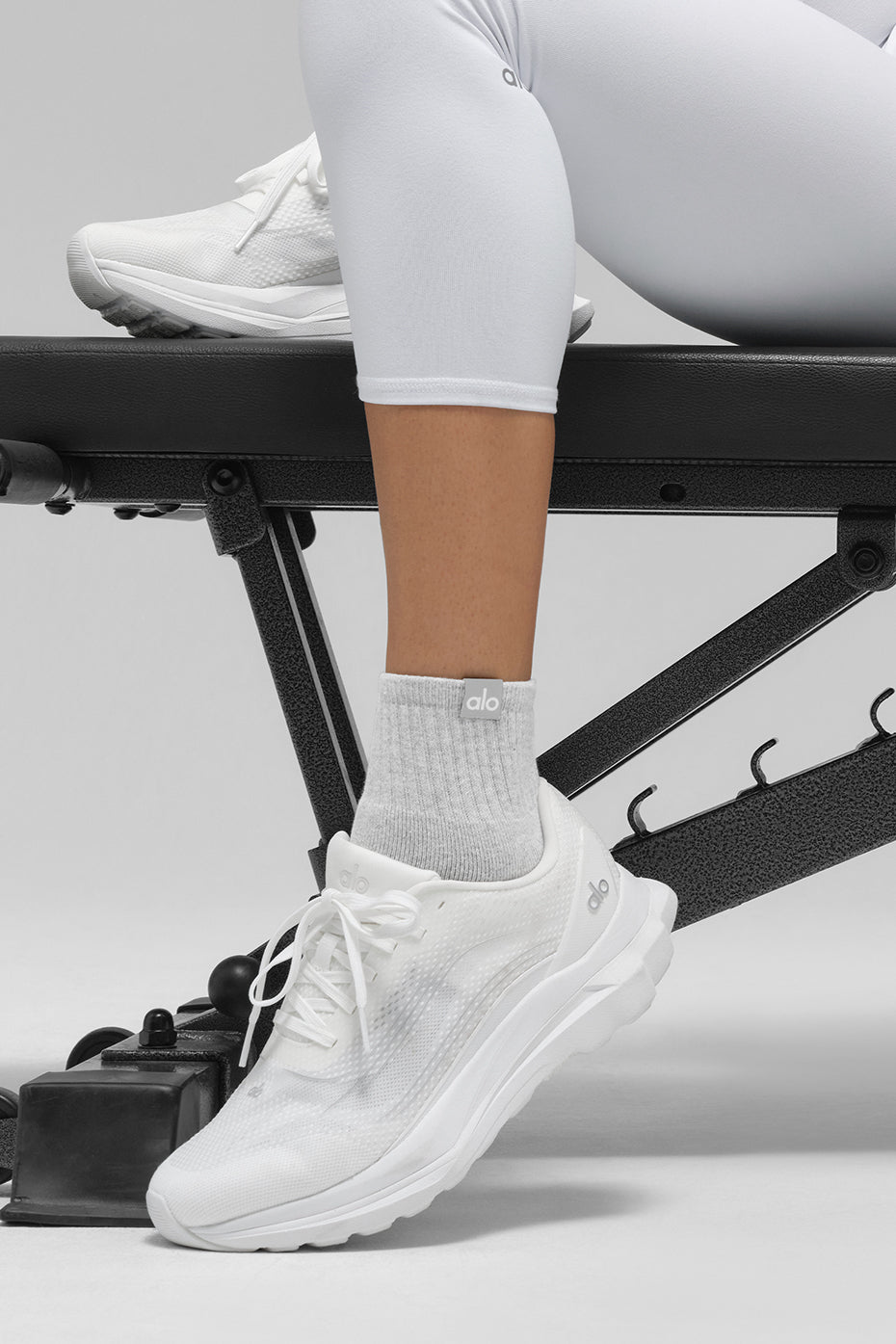 Quarter Crew Street Sock - Athletic Heather Grey - Image 2