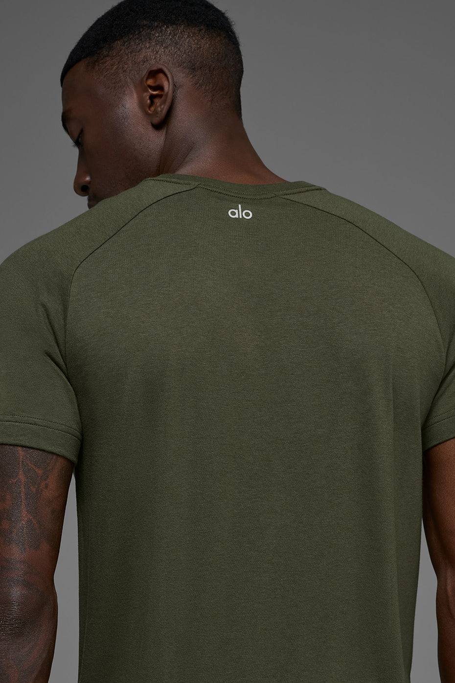Triumph Raglan Tee - Green Olive - Image 2