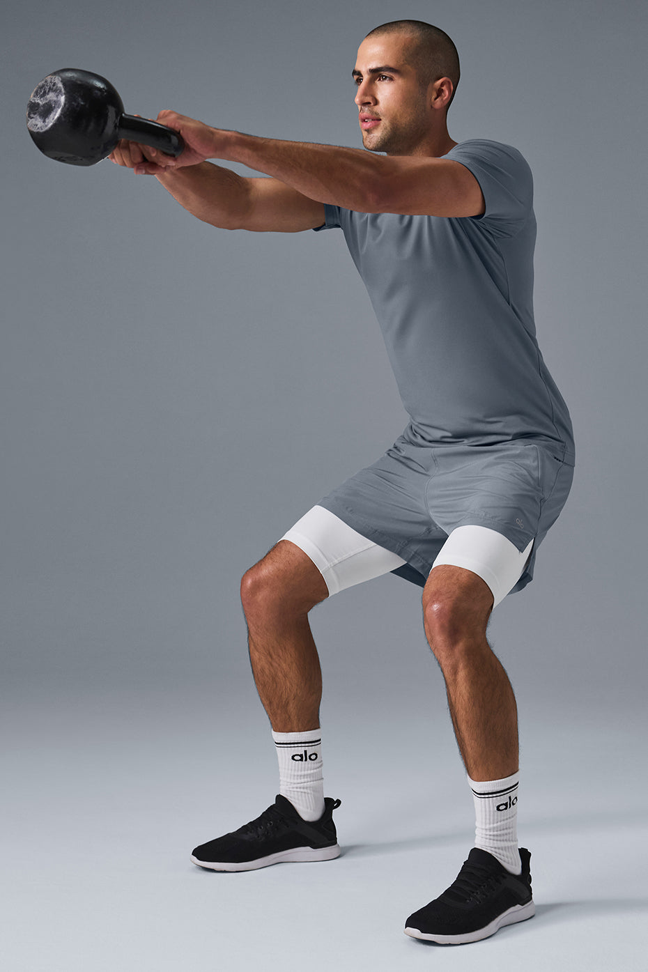 Conquer Reform Crewneck Short Sleeve - Steel Grey - Image 4