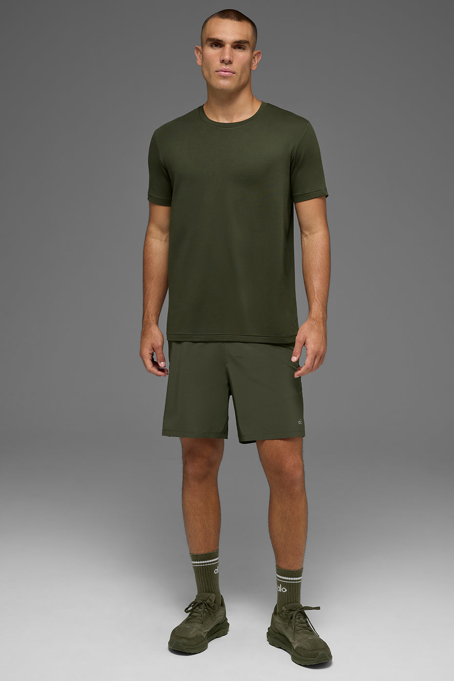 Conquer Reform Crewneck Short Sleeve - Green Olive - Image 6