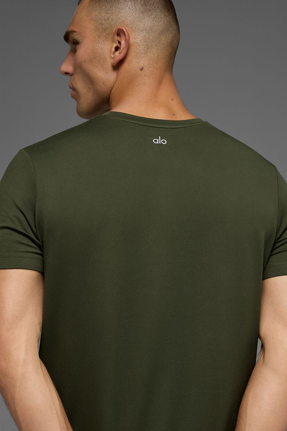 Conquer Reform Crewneck Short Sleeve - Green Olive - Image 2