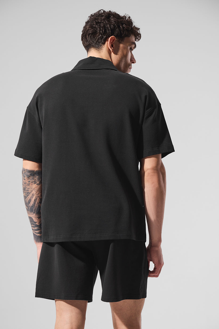 Double Take Short Sleeve Polo - Black - Image 3