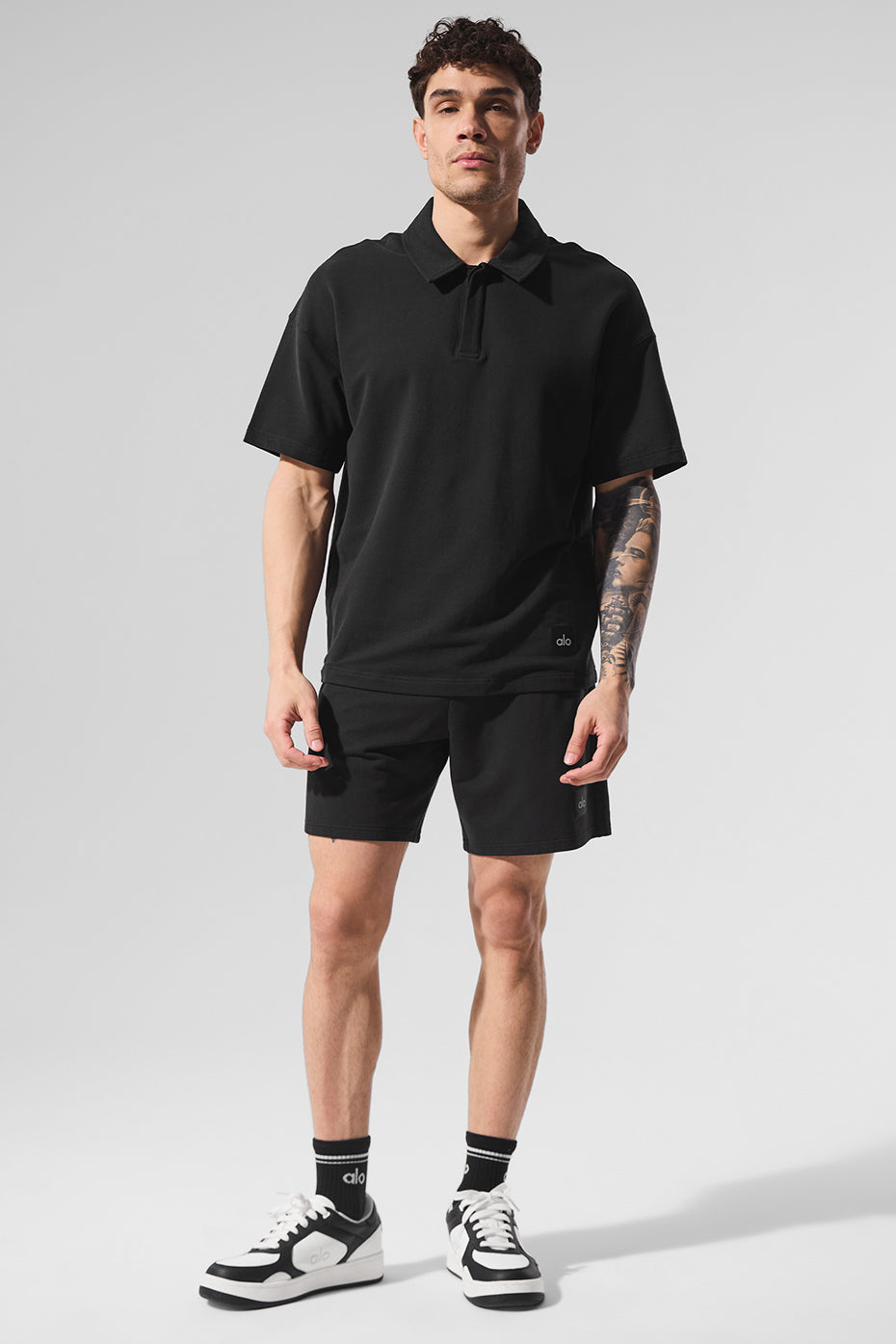 Double Take Short Sleeve Polo - Black - Image 4