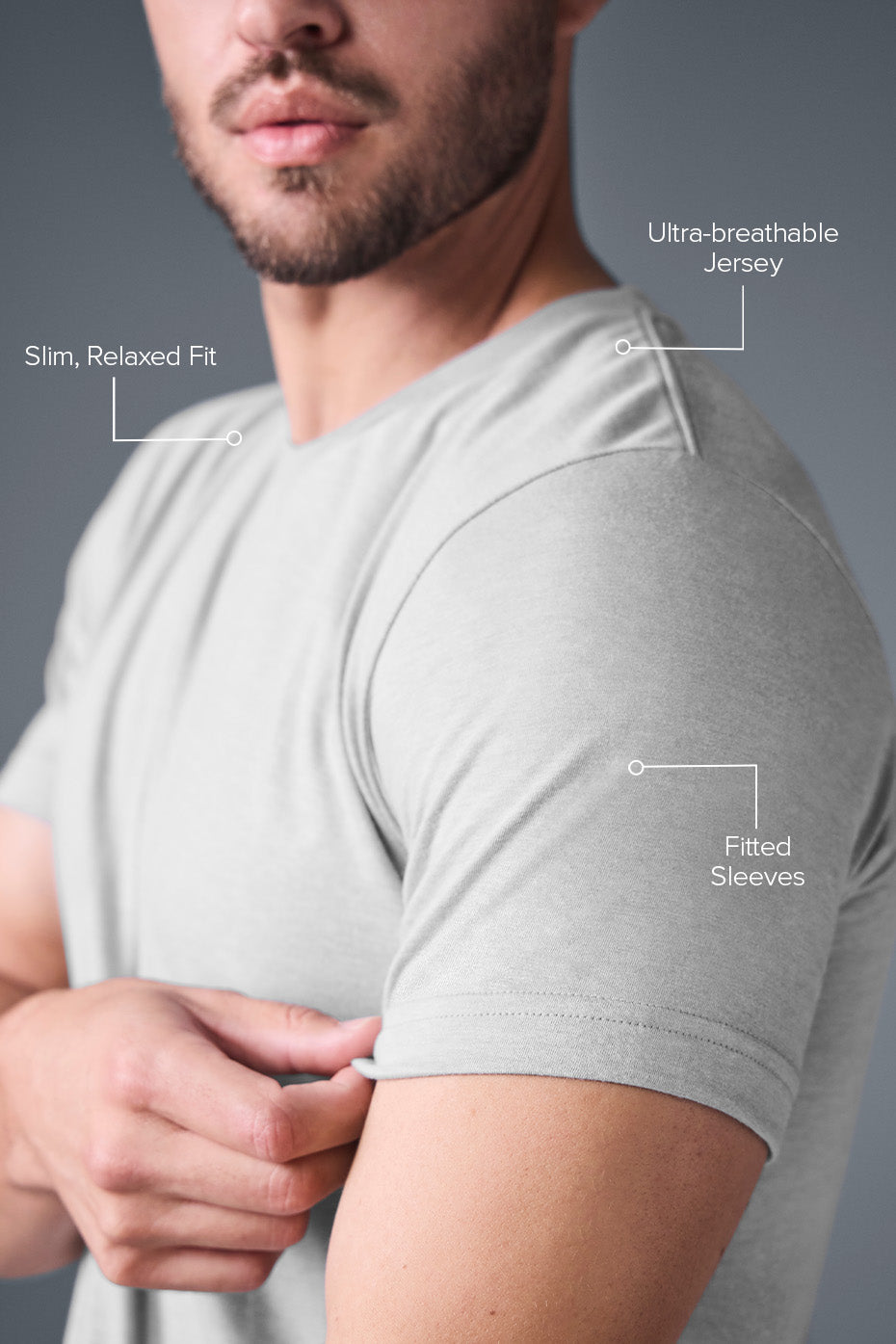 Triumph Tee - Athletic Heather Grey - Image 2