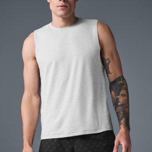 Conquer Muscle Tank - Athletic Heather Grey