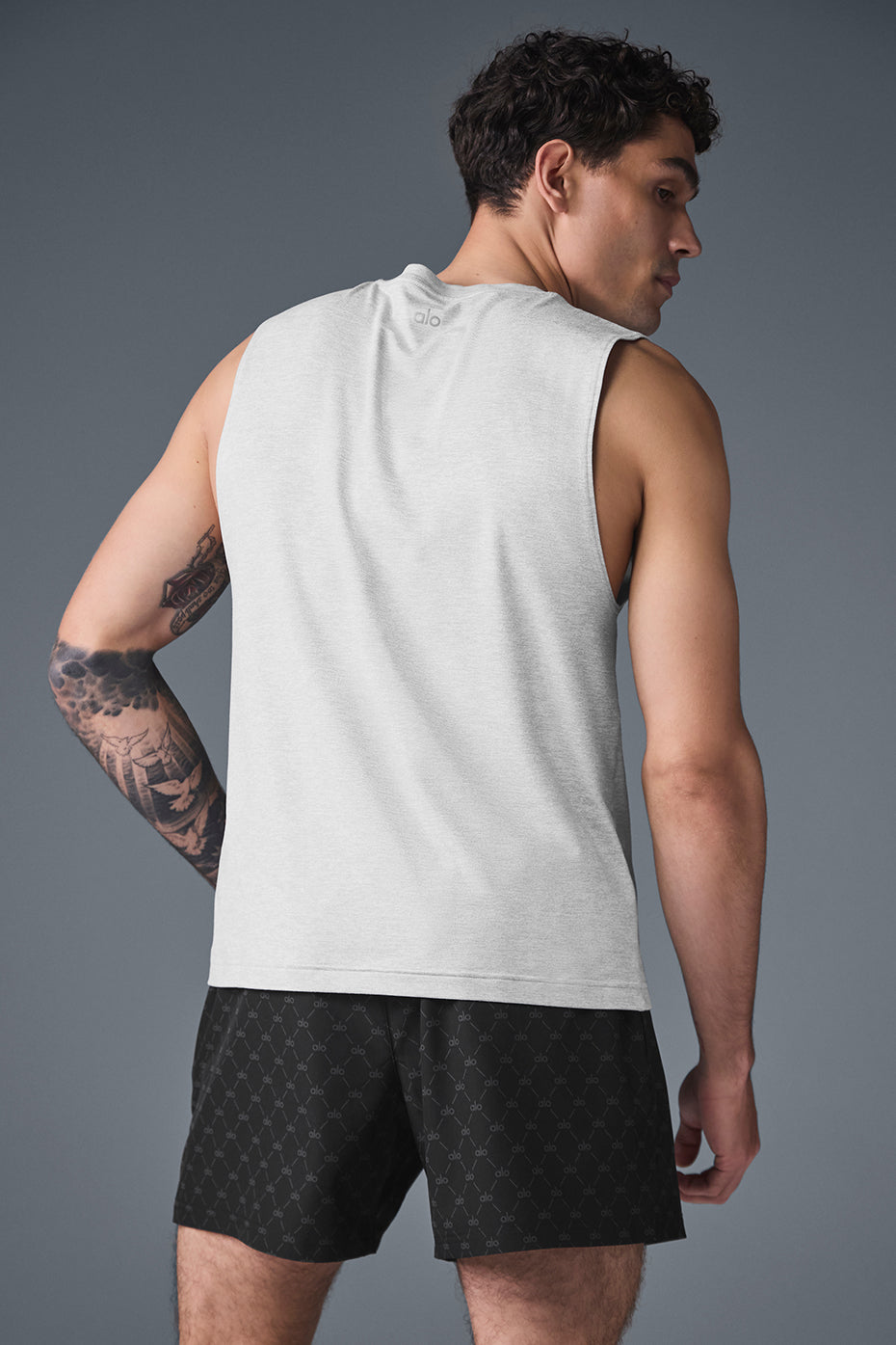 Conquer Muscle Tank - Athletic Heather Grey - Image 2