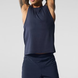 Conquer Muscle Tank - Navy