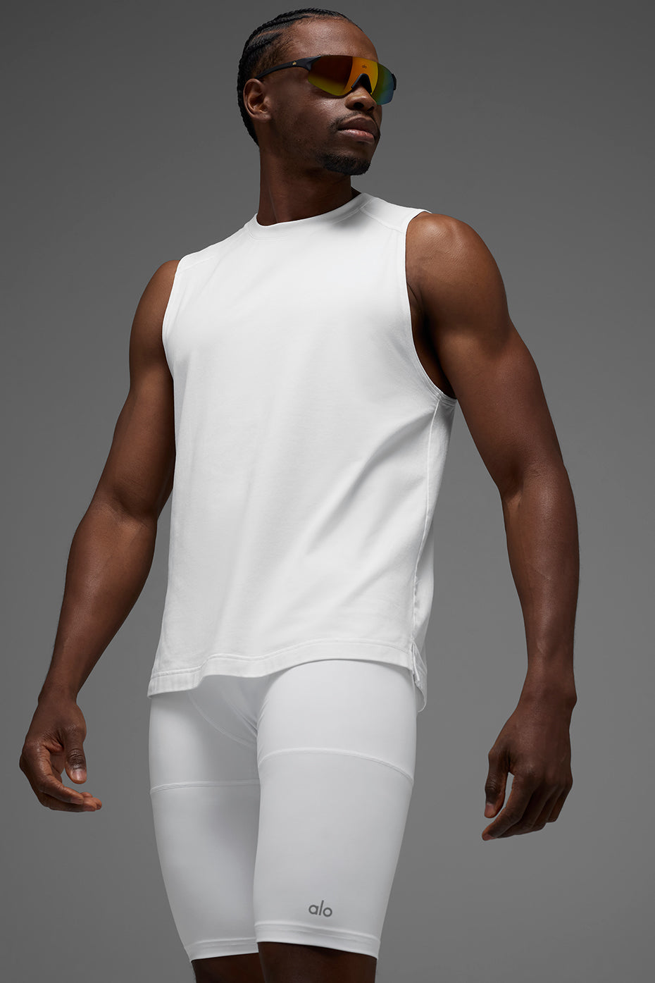 ALO Vapor Muscle Tank - White - Image 4