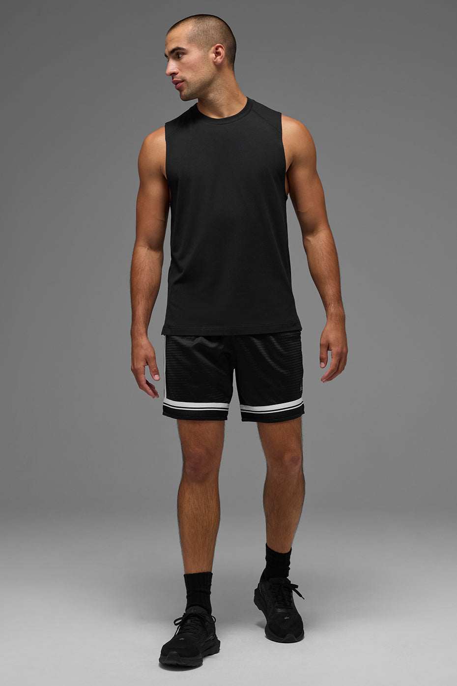 ALO Vapor Muscle Tank - Black - Image 4