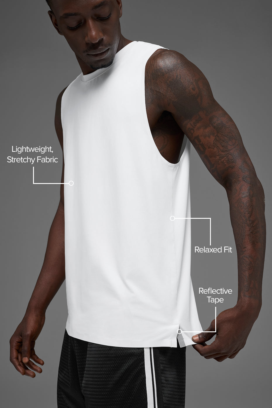 Idol Muscle Tank - White - Image 2