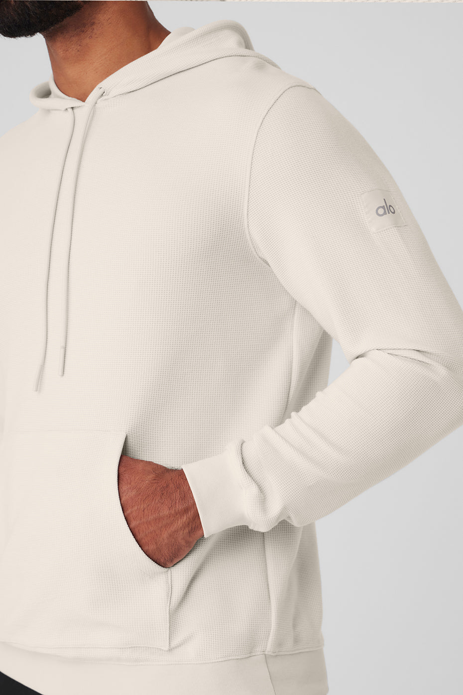 Micro Waffle Fast Break Hoodie - Bone - Image 4