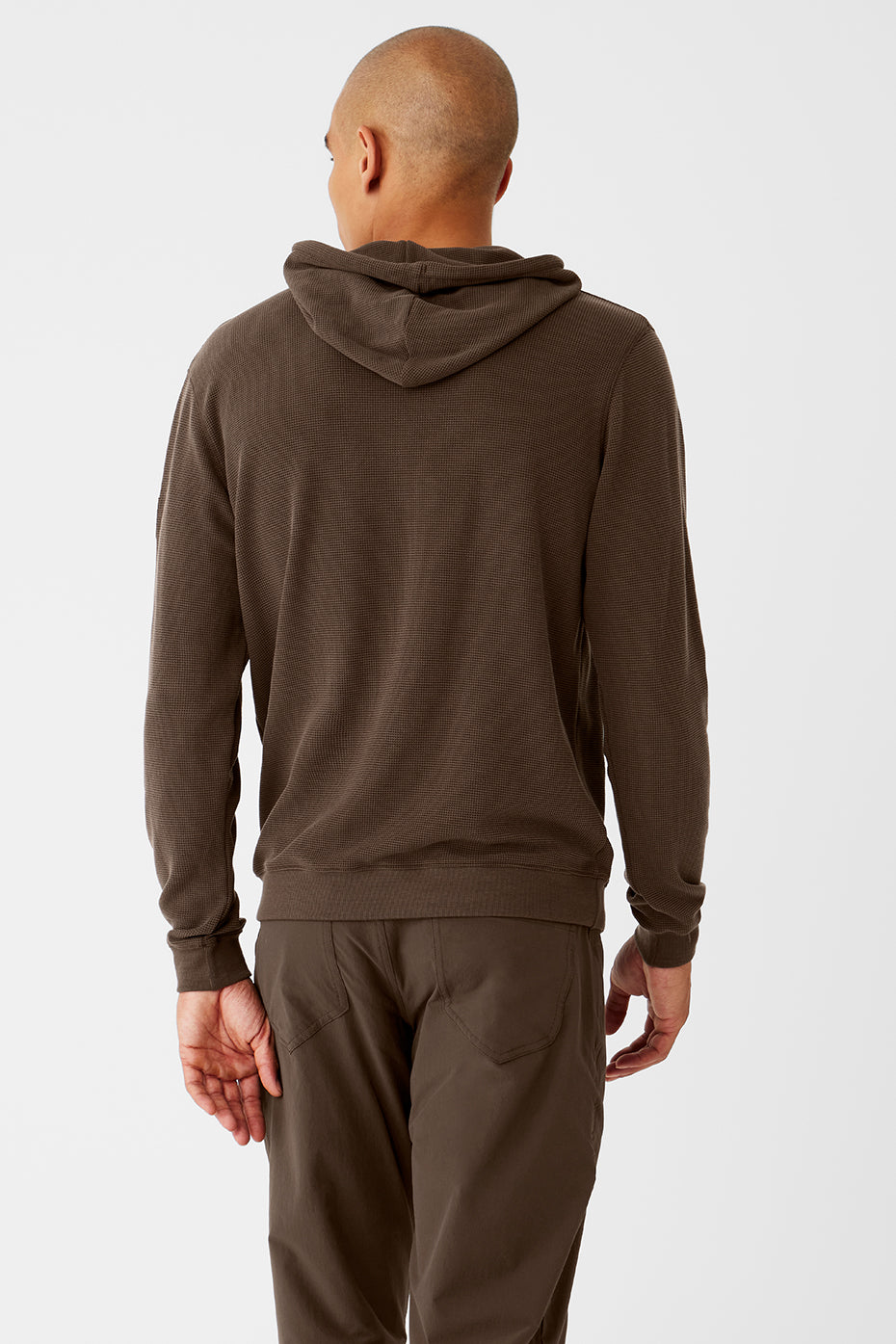 Micro Waffle Fast Break Hoodie - Espresso - Image 2