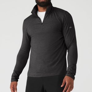 Conquer 1/4 Zip Reform Long Sleeve - Dark Heather Grey