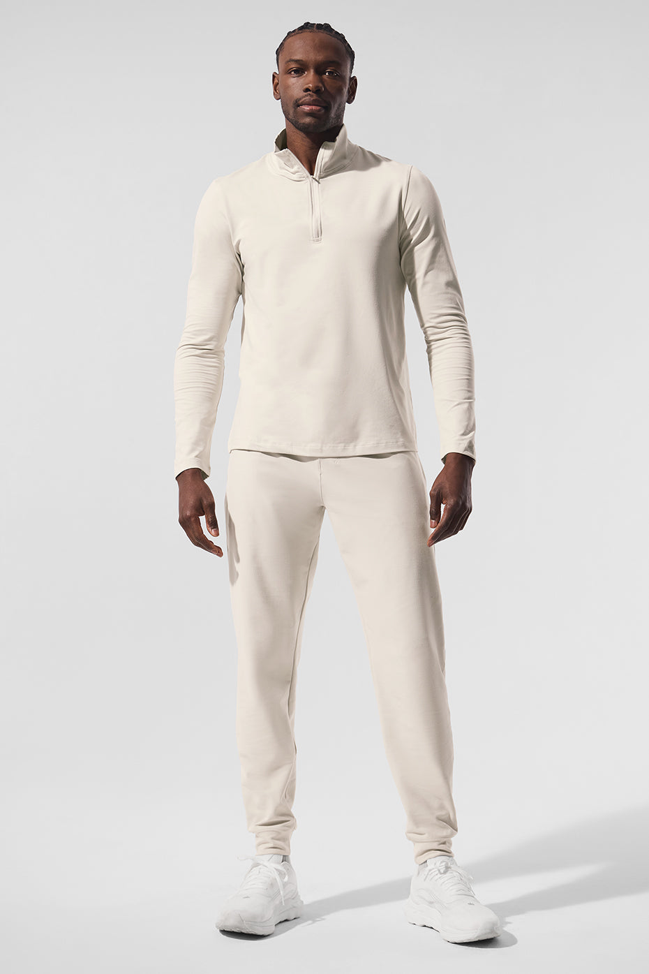 Conquer 1/4 Zip Reform Long Sleeve - Bone - Image 3