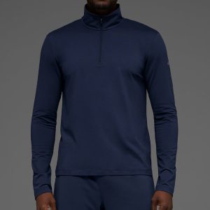 Conquer 1/4 Zip Reform Long Sleeve - Navy