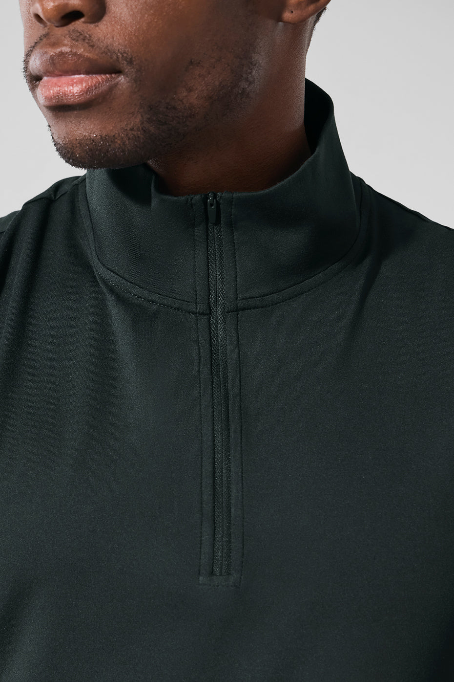 Conquer 1/4 Zip Reform Long Sleeve - Charcoal Green - Image 4