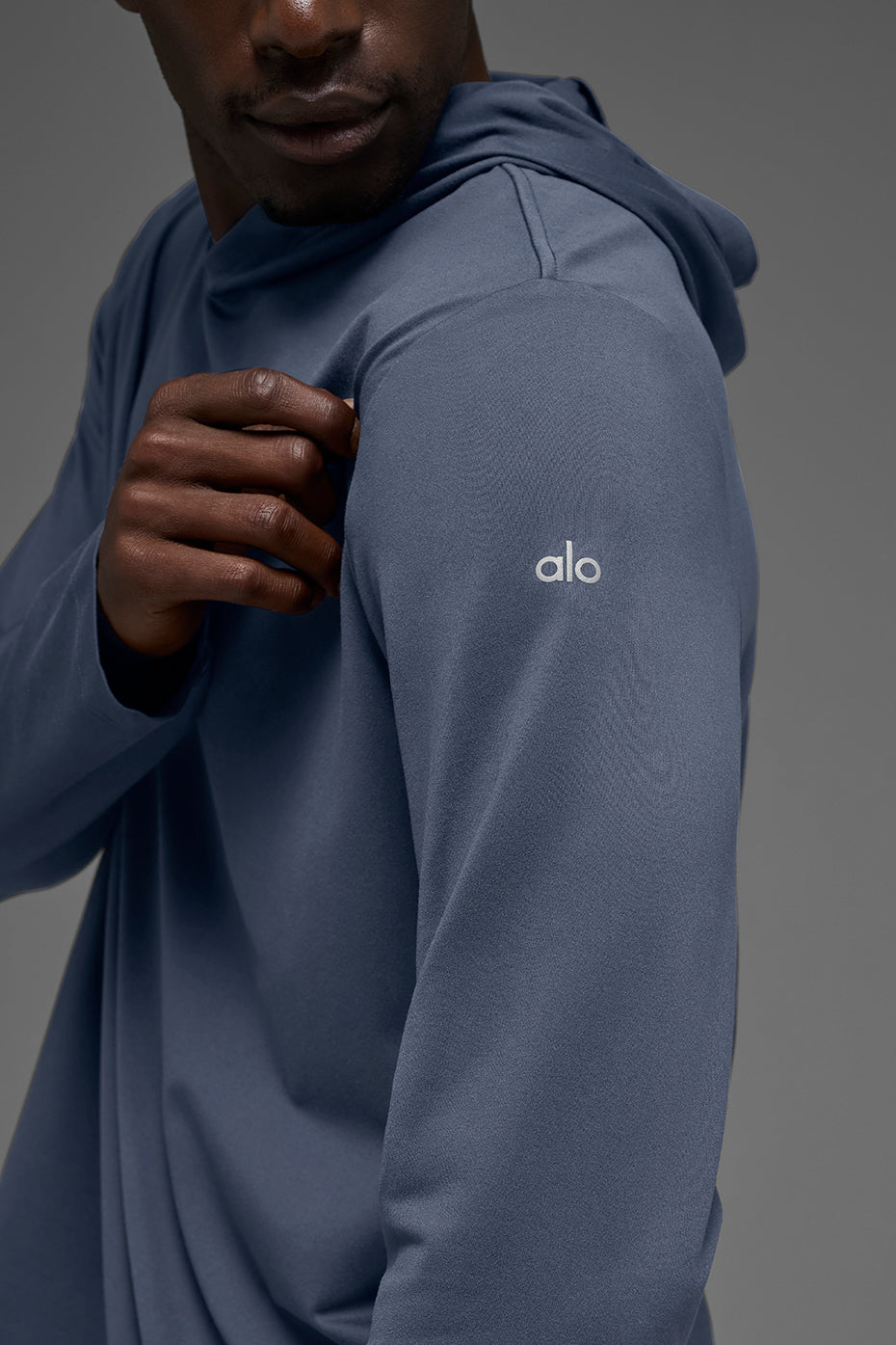 Conquer Reform Long Sleeve With Hood - Bluestone - Image 2