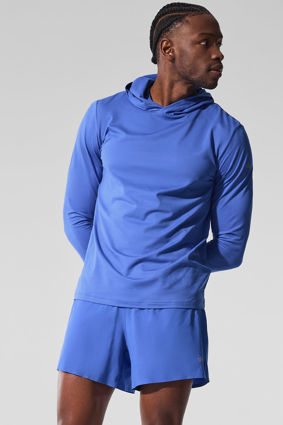 Conquer Reform Long Sleeve With Hood - Marathon Blue - Image 5