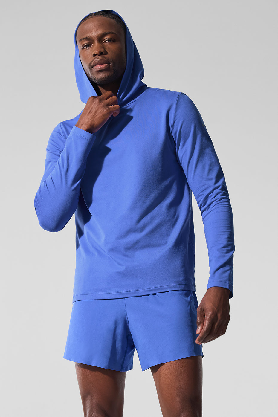 Conquer Reform Long Sleeve With Hood - Marathon Blue - Image 2