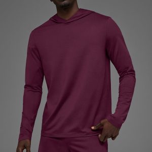 Conquer Reform Long Sleeve With Hood - Burgundy