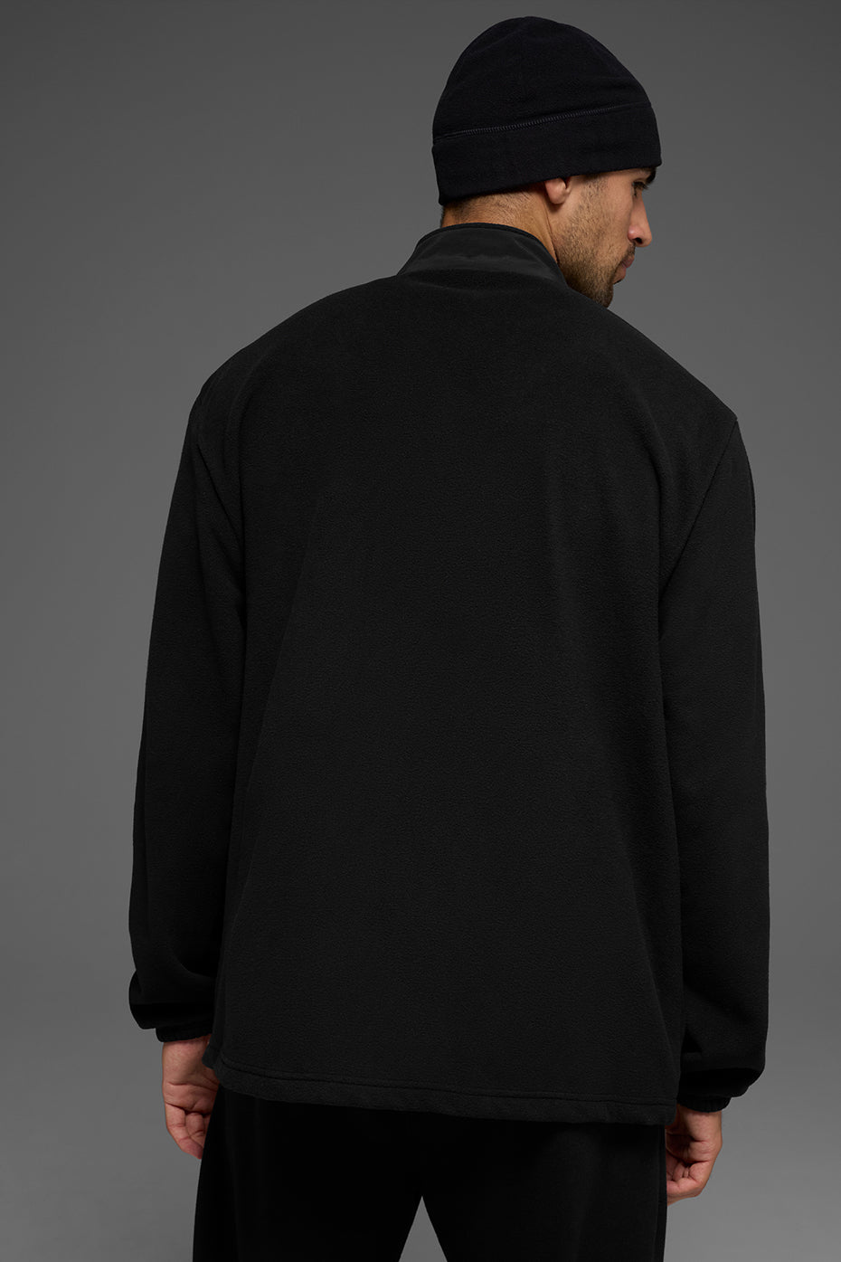 Polar Fleece Ridge Full Zip Jacket - Black - Image 3