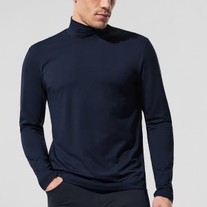 Conquer Reform Mock Neck Long Sleeve - Navy