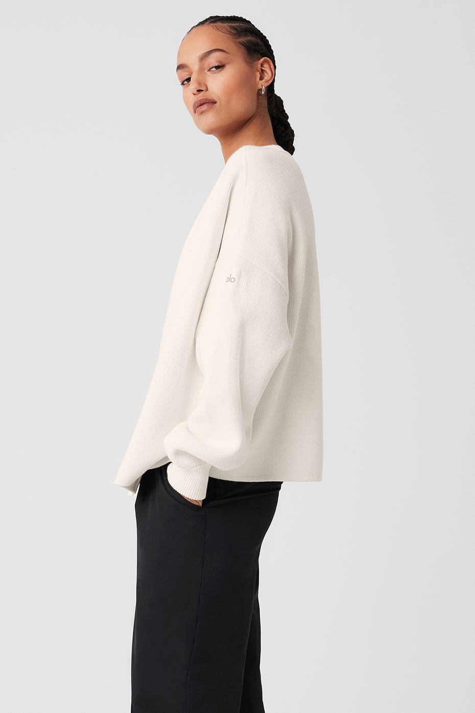 Scholar Cardigan Sweater - Ivory - Image 3