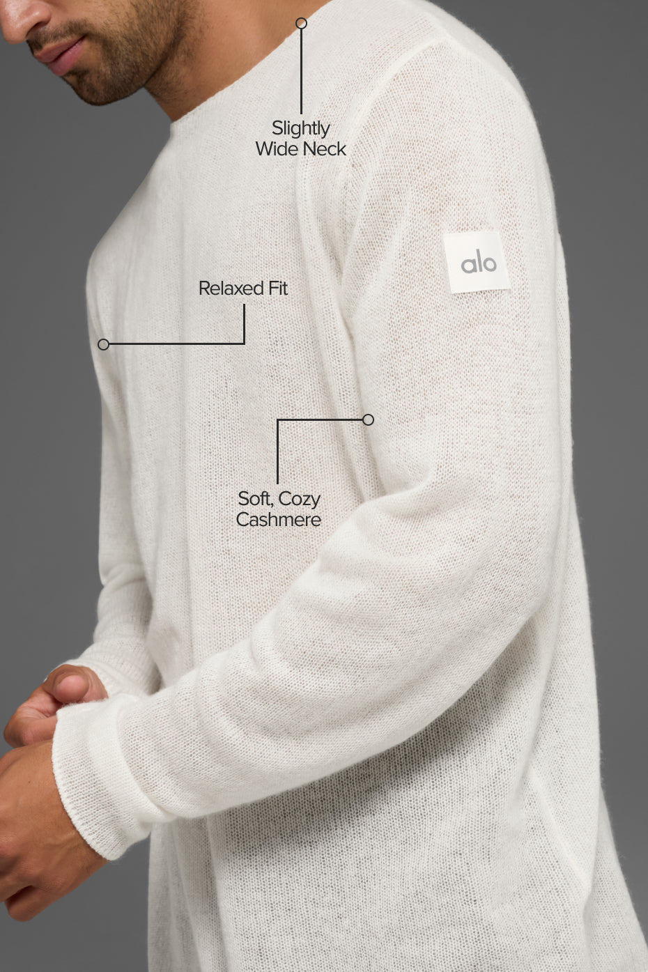 Cashmere Reform Long Sleeve - Ivory - Image 2
