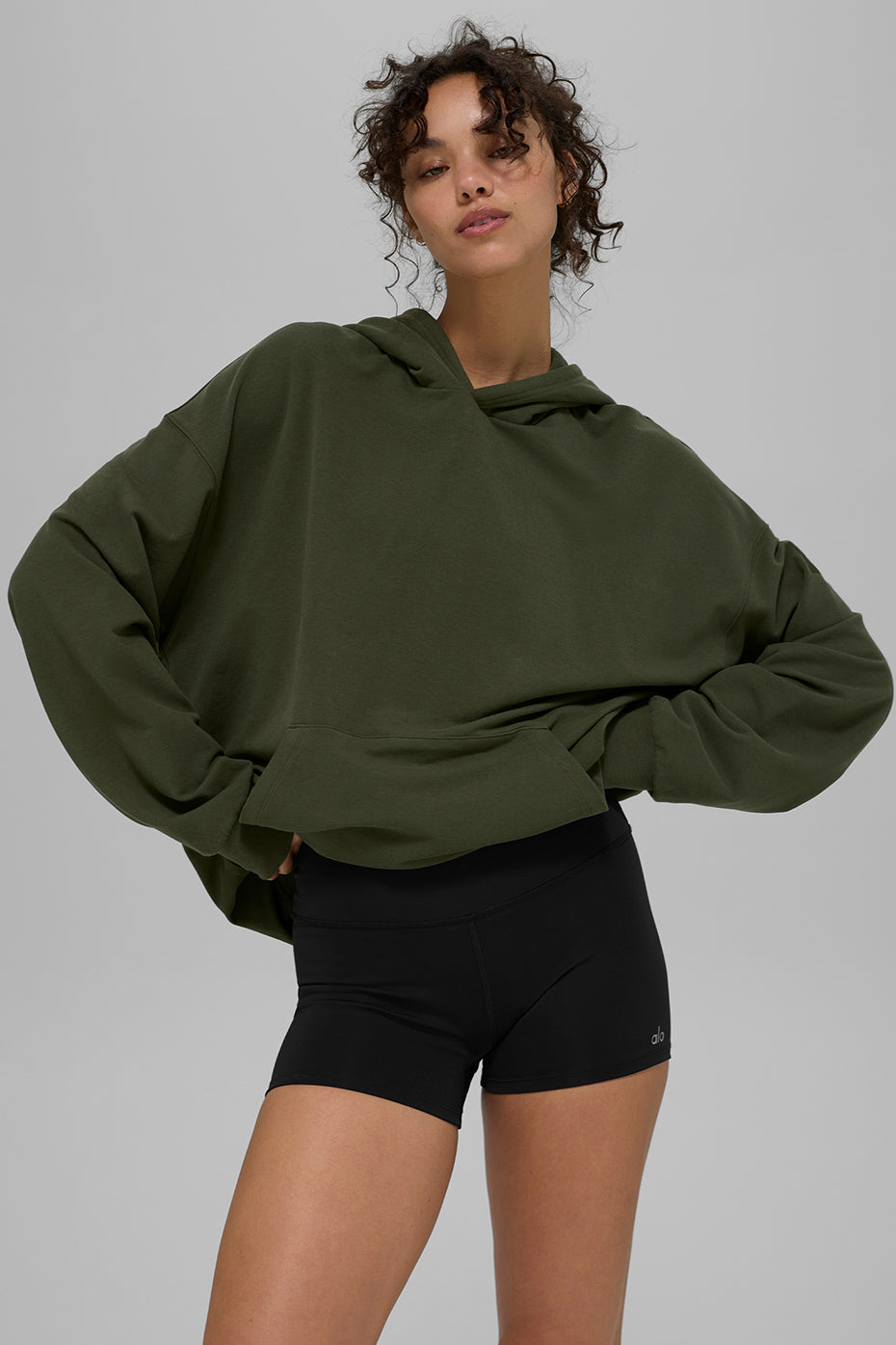 Double Take Hoodie - Green Olive