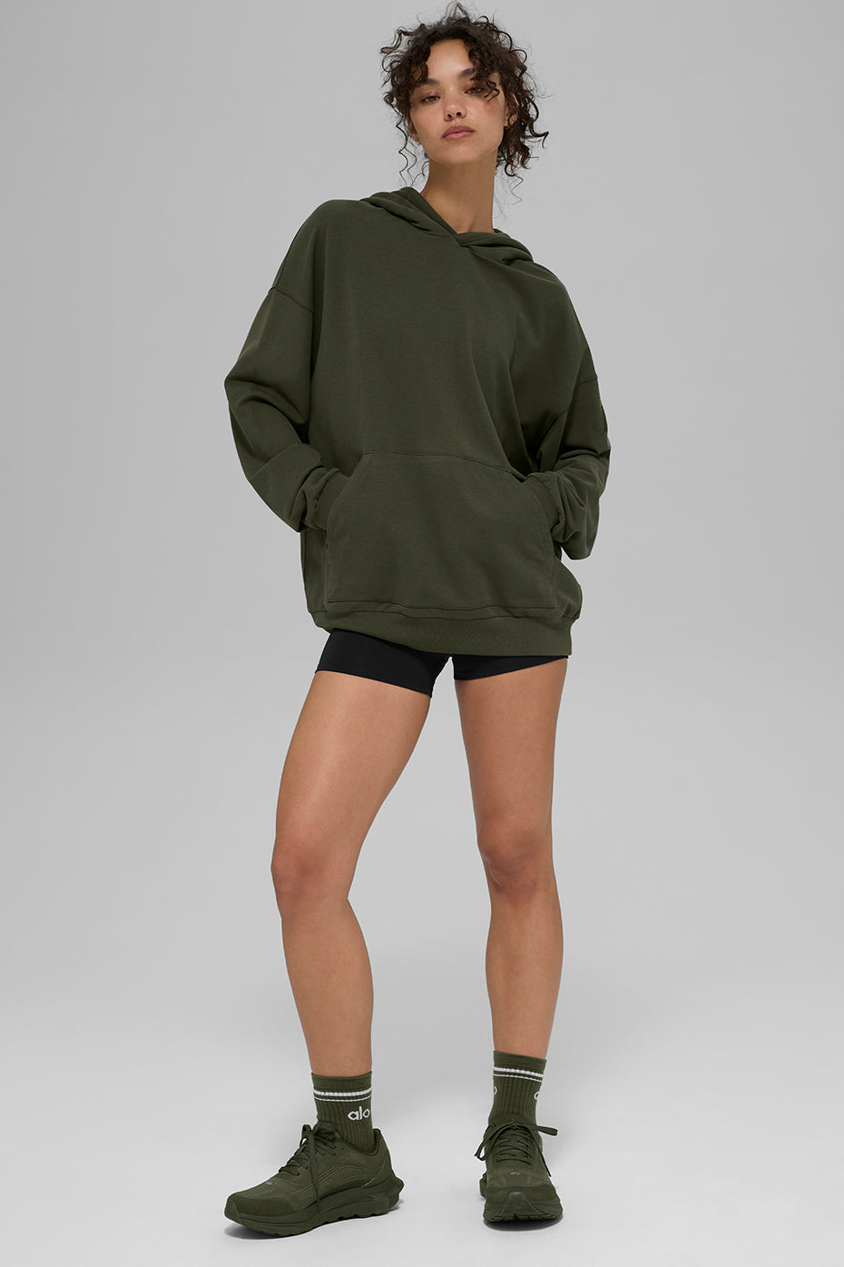 Double Take Hoodie - Green Olive - Image 5