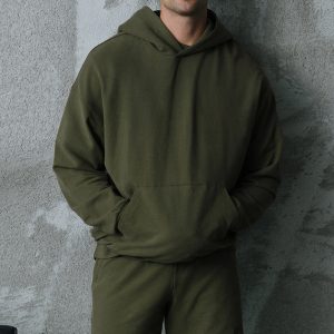Double Take Hoodie - Green Olive