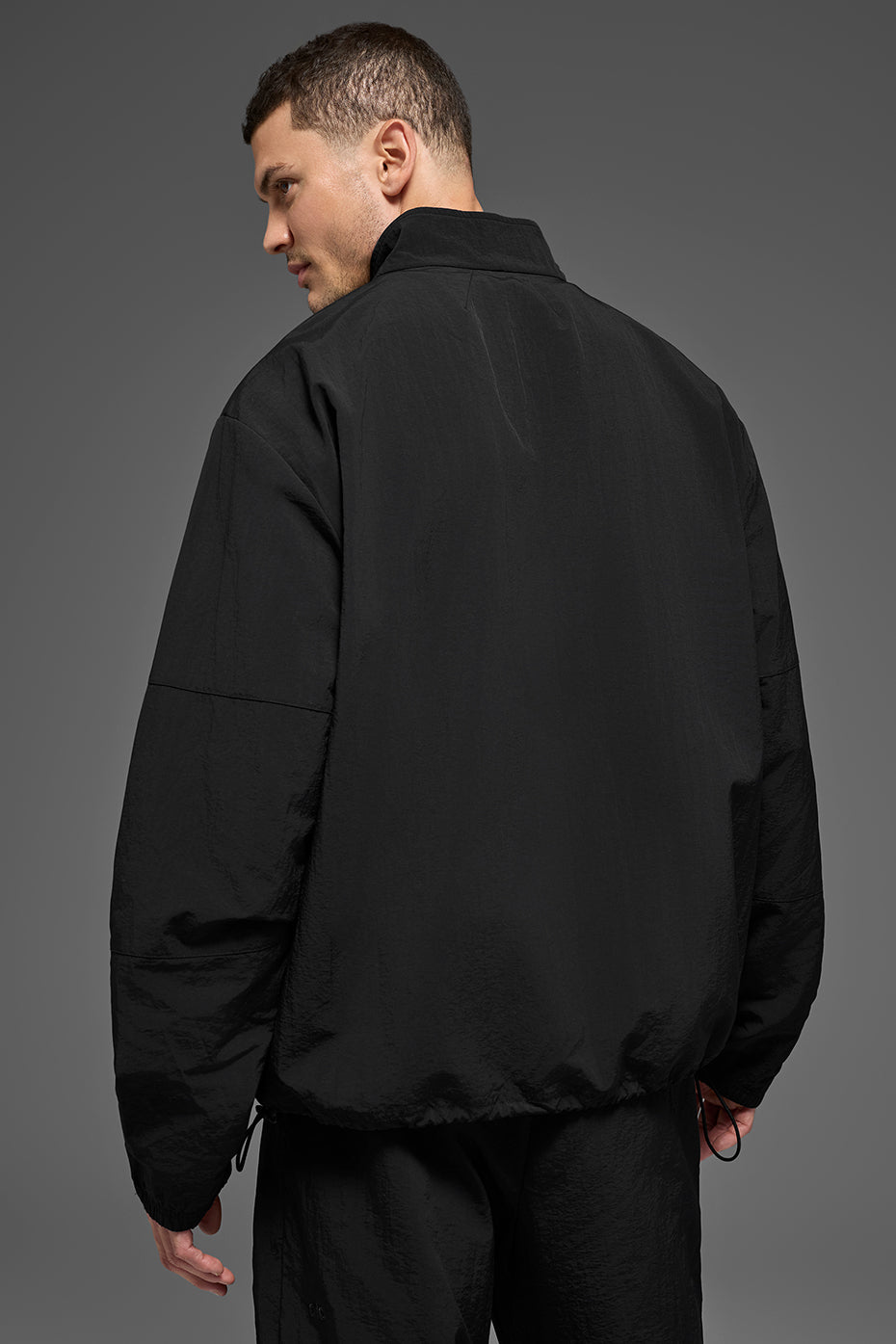 Light Weight Takeaway Track Pullover - Black - Image 3