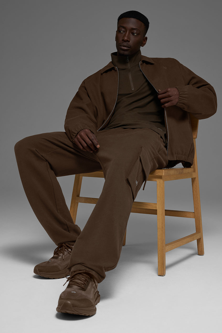 Double Take Long Sleeve 1/4 Zip - Espresso - Image 5