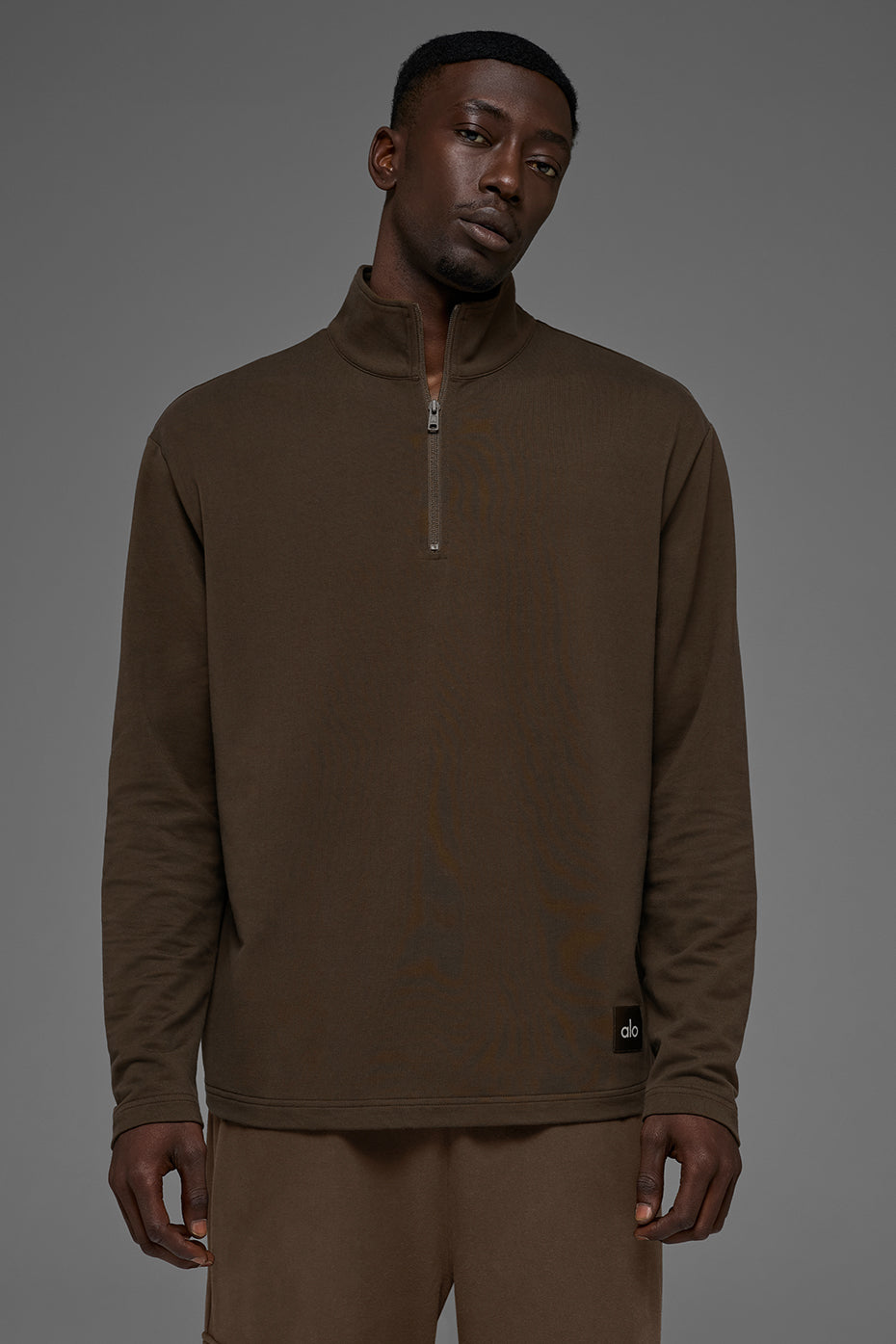 Double Take Long Sleeve 1/4 Zip - Espresso - Image 3