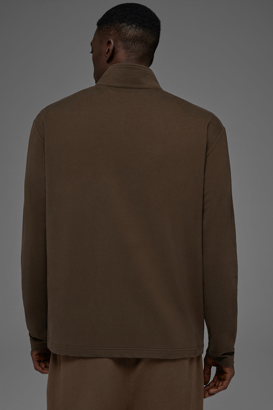 Double Take Long Sleeve 1/4 Zip - Espresso - Image 4