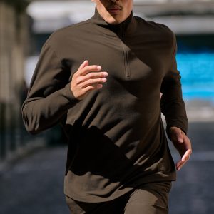 Double Take Long Sleeve 1/4 Zip - Espresso