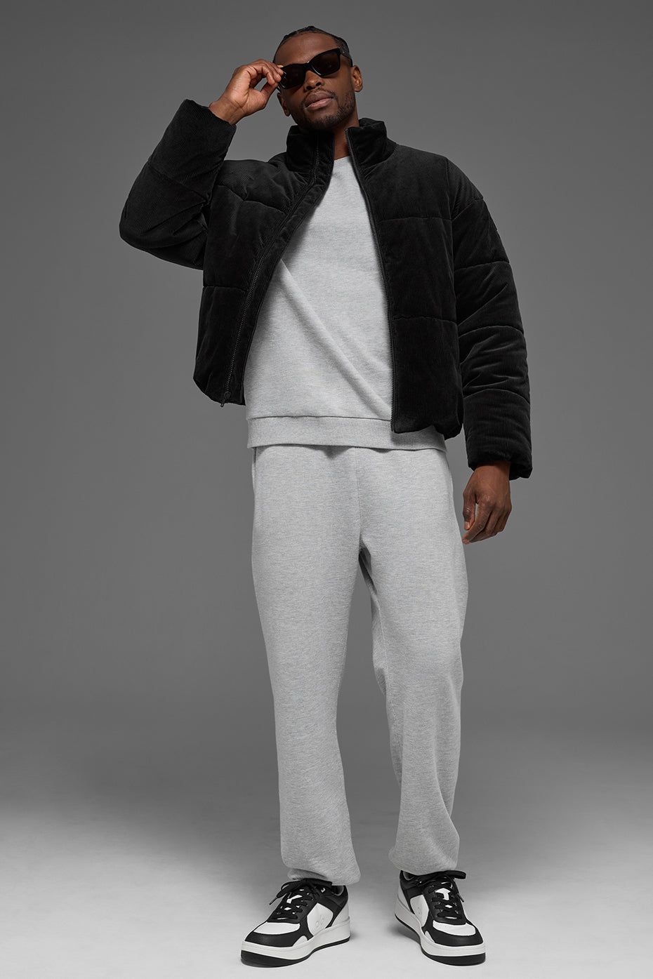 Corduroy Stage Puffer - Black - Image 4