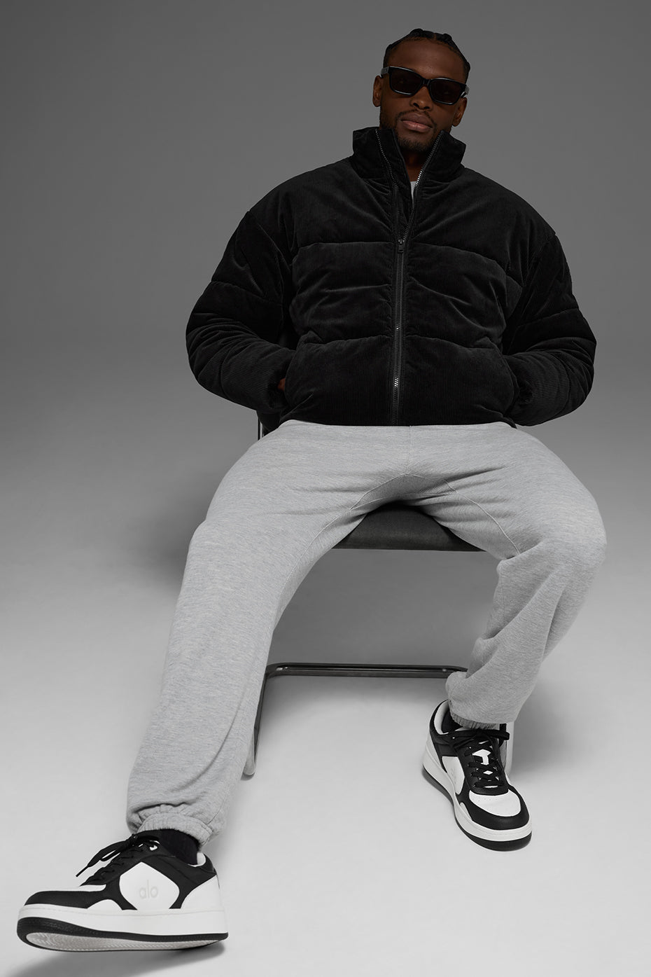 Corduroy Stage Puffer - Black - Image 6