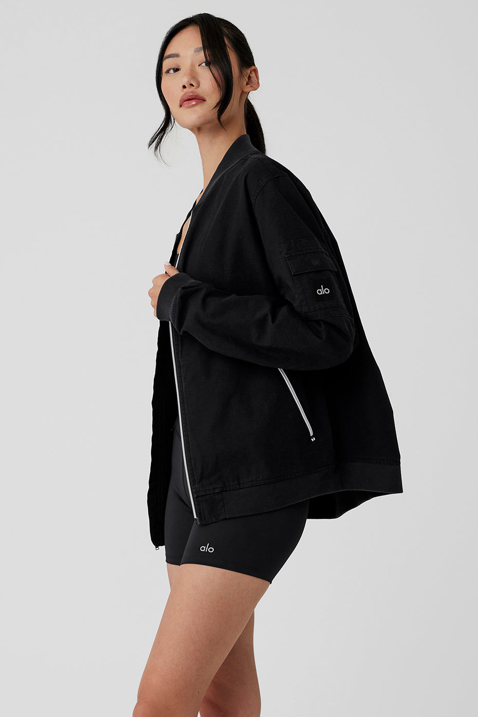 Division Ripstop Bomber Jacket - Black - Image 3