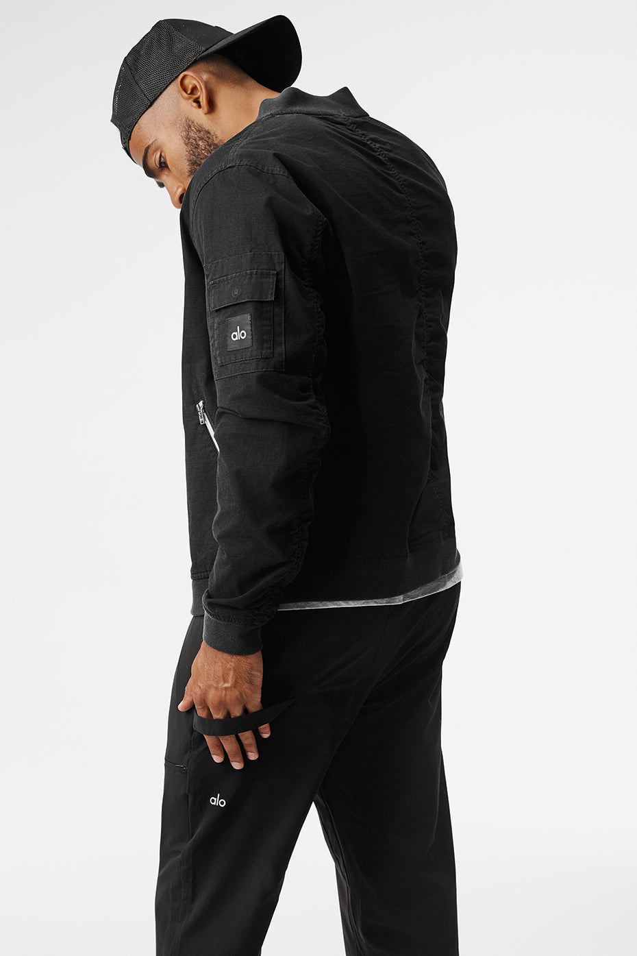 Division Ripstop Bomber Jacket - Black - Image 2
