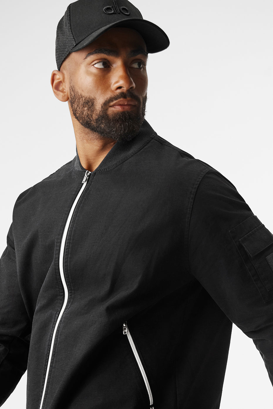 Division Ripstop Bomber Jacket - Black - Image 5