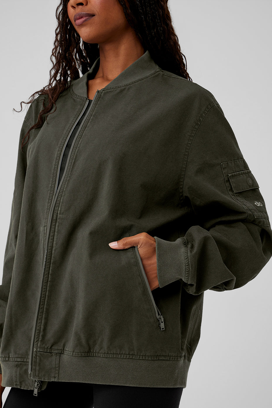 Division Ripstop Bomber Jacket - Stealth Green - Image 4