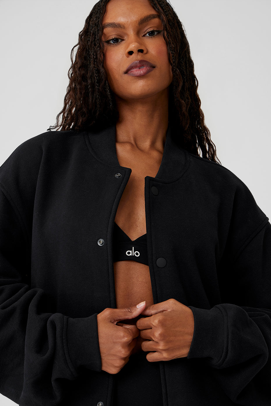 Renown Varsity Jacket - Black - Image 4